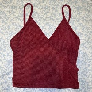 Red V-Neck Tank